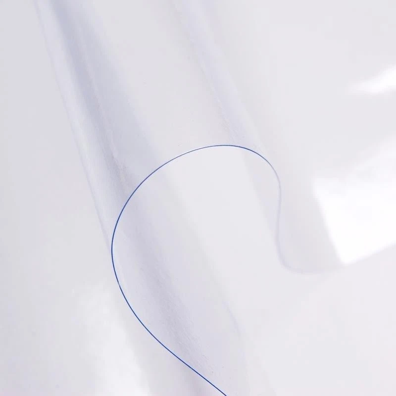 0.8mm THICK STRONG CLEAR VINYL CRACK RETARDANT WINDOW COVER MATERIAL 140CM WIDE - Image 1 of 1