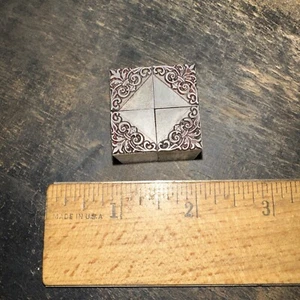 Print Blocks “ 4 Beautiful Borders “ Nice Image & Lines! - Picture 1 of 6