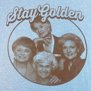 Camiseta para mujer The Golden Girls 2XL "Stay Golden" turquesa ABC Studios SS Crew - Imagen 1 de 3