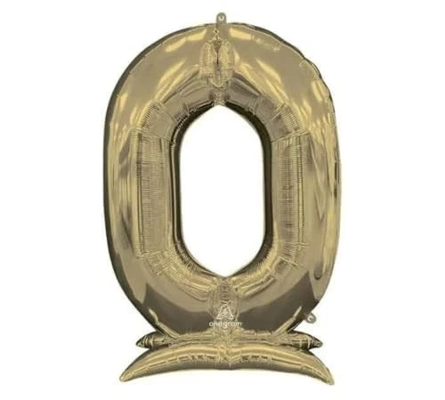 34" Letter O - Anagram - Gold Foil Mylar Balloon
