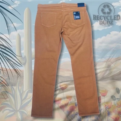 NUEVO CON ETIQUETAS $199 PAIGE Para hombres 38 Lennox Calce Ajustado Transcender Mezcla Rayón Pantalones de mezclilla Ámbar Miel Foto 1 de 4