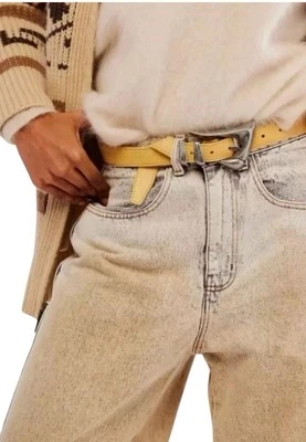 Free People New Billie Leather Belt Honey Size M/L - Image 1 of 4