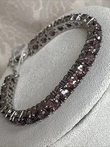 Park Lane Impression Bracelet Silver Tone Cappuccino Brown Accents 7-9” NWT - Picture 1 of 24