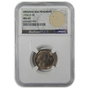1936 D Indian Head Buffalo Nickel MS 65 NGC Bag Fragment SKU:I22652 - Picture 1 of 4