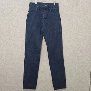 Vtg Wrangler Jeans Womens 5x32 (27x32) 14MWZ USA Dark Wash Cowboy Cut 90s - Picture 1 of 17