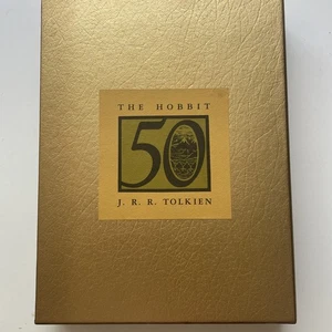 Der Hobbit von JRR Tolkien 50th Anniversary Gold Edition Hardcover mit Schuber - Bild 1 von 6
