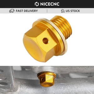 Engine Oil Drain Plug Bolt Washer For Suzuki RM RMZ RM125 RM250 RM250Z RMZ250 - Picture 1 of 12