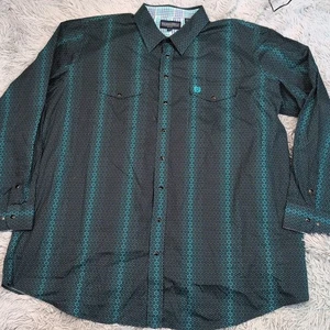 Camisa ajustada Panhandle para hombre 3XL bolsillos a presión Western Rancher vaquero rodeo - Imagen 1 de 11