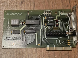 Retro Vintage 1983 Vintage Apple III Serial Card 820-0071-D 670-0129 AIII Serial - Picture 1 of 4