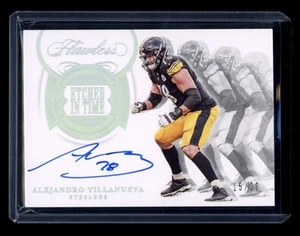 Panini 2020 impecable grabado en el tiempo Alejandro Villanueva Silver Holo automático/20 - Imagen 1 de 2