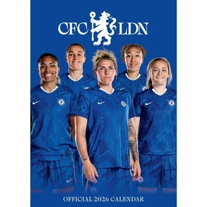 Calendario Chelsea Mujer FC Mes 2026 a Ver A3 Fútbol Producto Oficial - Imagen 1 de 7