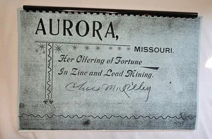 1899 Aurora MO Zinc & Lead Mining History Town Photos Reprint - Picture 1 of 4