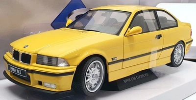 Solido 1/18 Scale Model Car S1803902 - 1994 BMW M3 E36 Coupe - Dakar Yellow - Image 1 of 4