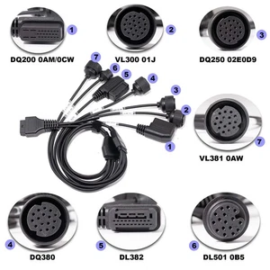 OEM 7-in-1 Transmission Cable (OBD Female)  Work with ECU Tools Clone Read/Write - Foto 1 di 5