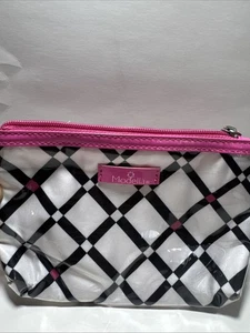 Modella Pink White And Black Make Up Traveling Bag - Picture 1 of 5