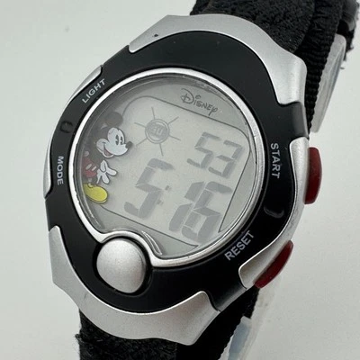 Disney цифровой кварцевые часы женщин мальчика Серебряный черный сигнализации Chrono манжеты новый аккумулятор - Изображение 1 из 4