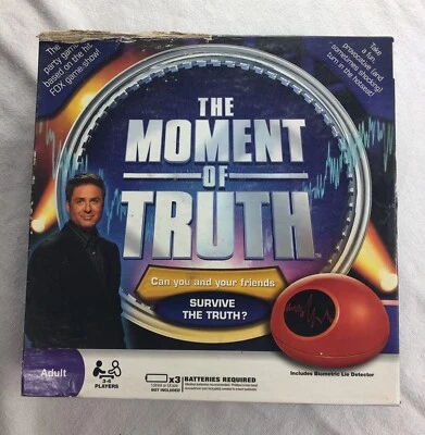 Moment Of Truth Board Party Game 2008 Lie Detector Hotseat Based On TV Show - Image 1 of 4