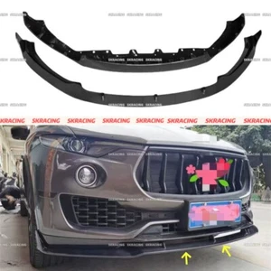 Fit For Maserati Levante SUV 17-20 REAL CARBON Front Bumper Lip Spoiler BODYKIT - Picture 1 of 10