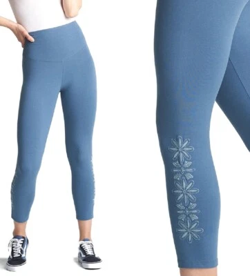 Legging Yummie REAL TEAL Geo Floral Bordado Skimmer Modelador, Azul, XL Foto 1 de 4