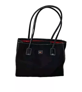 Tommy Hilfiger Black Bag/Purse Fabric Multiple Pockets Tote - Picture 1 of 6