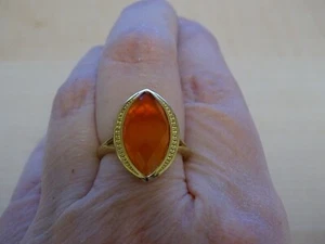 Sogni D´oro, Damenring   Karneol, Gr. 18, 375 Gelbgold,  - Bild 1 von 8