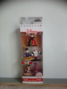 Coffret 5 figurines metal Scrooge Donald Queen of hearts Cheshire Lilo Disney - Picture 1 of 2