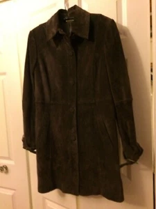 sigrid olsen NWT Soft Brown Suede Coat Women’s Size M Retail $299 - Picture 1 of 10