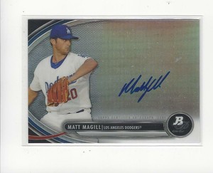 2013 Bowman Platinum Prospect Matt Magill AUTOGRAPH Dodgers