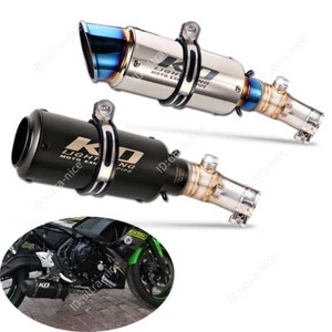 For Kawasaki ER-6N ER-6F 2012-2016 Mid Exhaust Pipe 51mm Mufflers with DB Killer - Picture 1 of 12
