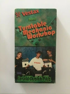 Vestax Turtable Mechanic Workshop Ft. Invisibl Skratch Piklz VHS (1995) RARE  - Picture 1 of 2