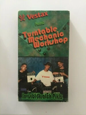 Vestax Turtable Mechanic Workshop Ft. Invisibl Skratch Piklz VHS (1995) RARE  - Image 1 of 2