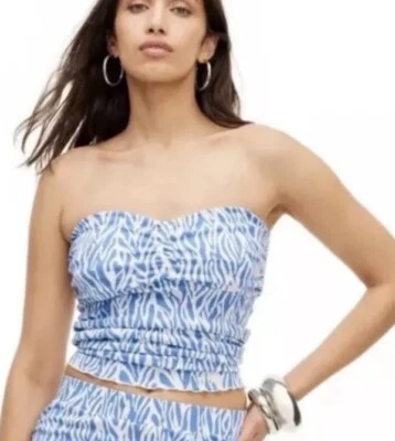 Top de tubo azul para mujer Diane von Furstenberg Sea Twig Cami DVF Target grande L Foto 1 de 4