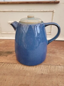 Churchill 17cm Coffee Pot / Teapot Green Blue Stoneware - in VGC - Picture 1 of 10