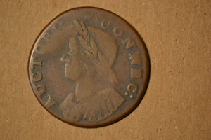 1786 Connecticut Copper- Mailed Bust Left- Choice F/VF. Nice Chocolate Brown - Picture 1 of 4