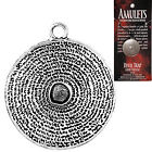 Amulet DEVIL TRAP Hebrew Words Spiral Necklace Jewelry STORY CARD+CORD