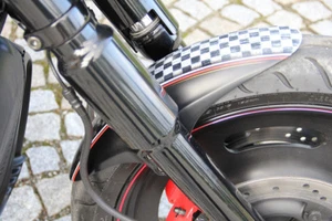 CAFE DRAG SHORT BOBBED FRONT FENDER 02-11 HARLEY V-ROD VROD V ROD NIGHT ROD NRS - Picture 1 of 3