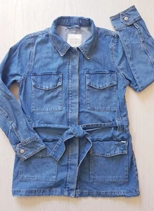 TOM TAILOR lange DAMEN Jeans JACKE Jeansjacke Gr. L blau STRETCH Original GUT - Bild 1 von 13