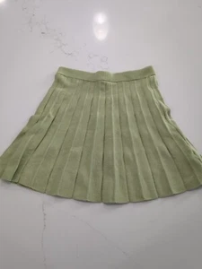 Bailey Rose pleated Green mini skirt for women - Picture 1 of 5