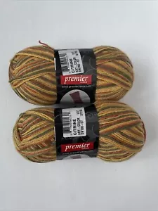 Premier Yarns Serenity Sock-50% Wool 1-Super Fine 1.76oz/230yds-2 skeins Citrine - Picture 1 of 7