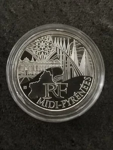 10 EUROS ARGENT 2011 MIDI PYRENEES REGIONS FRANCE / SOUS CAPSULE / SILVER - Picture 1 of 3