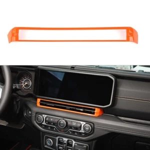 Orange Inner Center Dash AC Air Vent Outlet Trim for Jeep Wrangler JL JT 2024+ - Picture 1 of 11