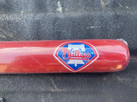 PHILADELPHIA PHILLIES RED MLB LOGO 17.5" MINI-BAT - NEW Cover