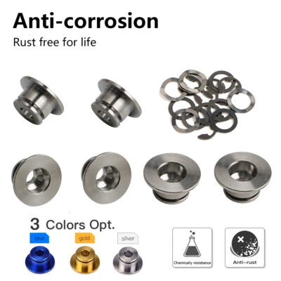 Juego de bobinas y circlips de disco de barcaza delanteras flotantes para Honda CBR300/500/600/900RR Foto 1 de 4