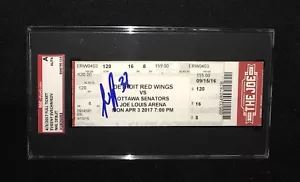 Boleto de debut firmado por EVGENY SVECHNIKOV DETROIT ALAS ROJAS NHL SGC LOSA AU826093 - Imagen 1 de 1