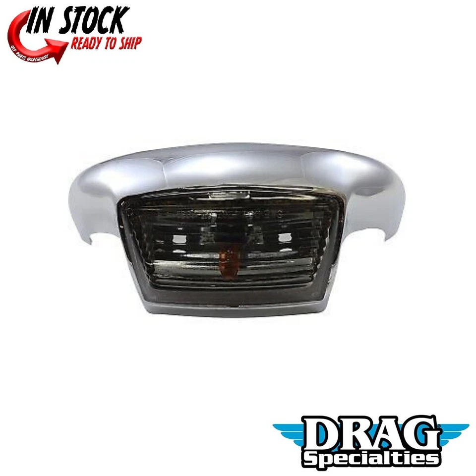 DRAG SPECIALTIES 2040-0585 烟雾镜头前挡泥板尖灯适用于 99-13 旅游 — 第 1/4 张图片