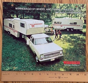 1974 74 WINNEBAGO 5th Wheel & Travel Trailers Dealer Sales Brochure Catalog - Picture 1 of 3