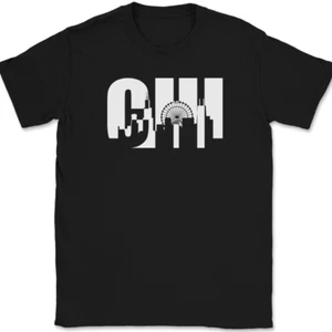Chicago Cityscape T-Shirt Illinois Geography State City Pride Chiagoan IL Tee - Picture 1 of 10