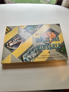 Rare 1956 Harvey House Basic Kit of Rocks and Minerals Complete Set in Box - Picture 1 of 14