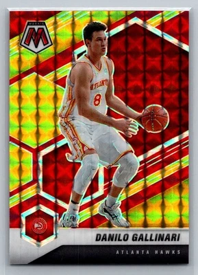 Danilo Gallinari 2020-21 Mosaic Choice Fusion rojo y amarillo #29/88 Hawks #119 Foto 1 de 2