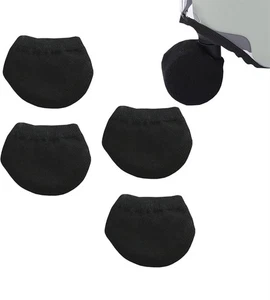 Luggage Suitcase Wheels Cover Socks Set - 4pcs Dust Socks (Black) - Picture 1 of 5